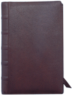 Italian Hubbed Leather Bound Blank Journal